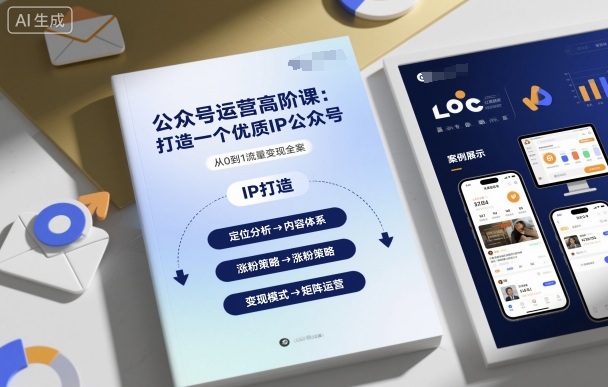 公众号运营高阶课，打造一个优质IP公众号-百盟网