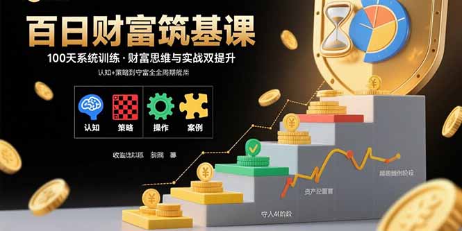 百日财富筑基课：认知+策略+实操+案例拆解 实现从创富到守富全周期能力-百盟网
