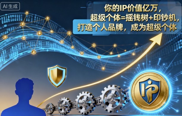 你的IP价值亿万，超级个体=摇钱树+印钞机，打造个人品牌，成为超级个体-百盟网