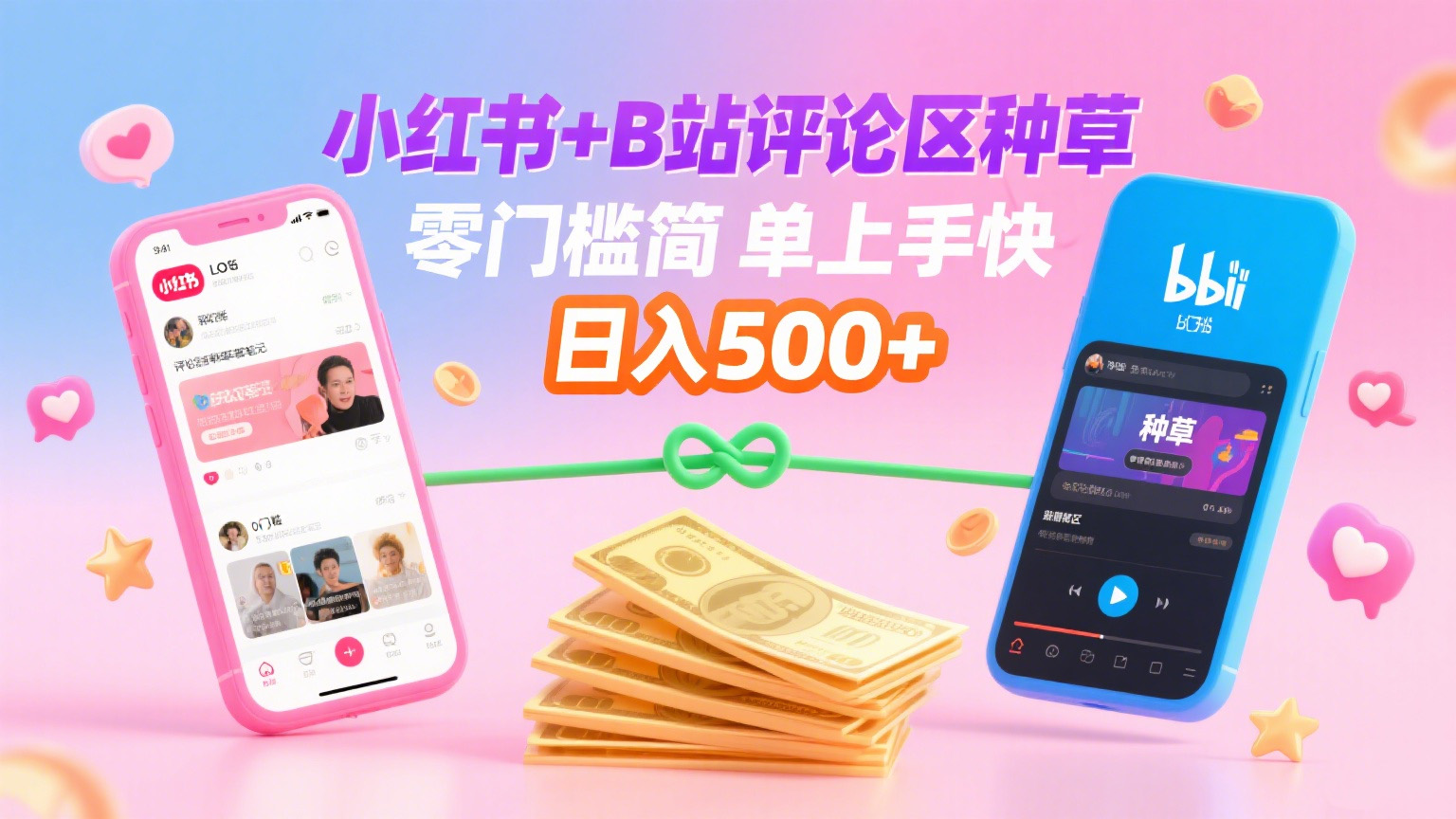 小红书+B站评论区种草，0门槛1分钟一单，只需复制粘贴，日入500+-百盟网