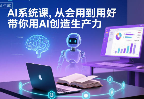 AI系统课，从会用到用好，带你用AI创造生产力-百盟网