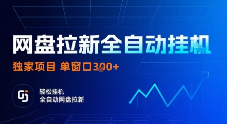 网盘拉新全自动挂G，独家项目，全自动运行完成拉新做任务，单窗口3张+【揭秘】-百盟网