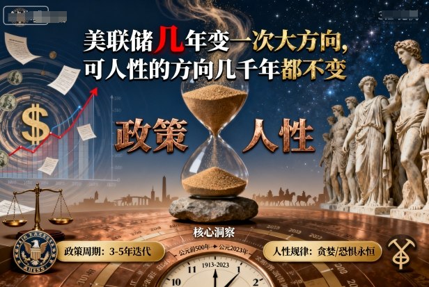 付费文章：美联储几年变一次大方向，可人性的方向几千年都不变-百盟网