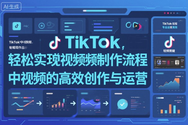 TikTok中视频制做流程,轻松实现Tk中视频的高效创作与运营-百盟网